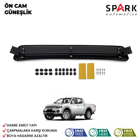 Mitsubishi L200 2007-2015 Yıl Aralığı Uyumlu Ön Cam Güneşliği ürün görseli 1