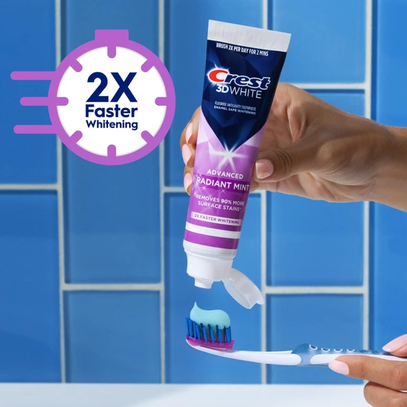 Crest 3D White Advanced Radiant Mint Diş Macunu 93 gr - Resim 2