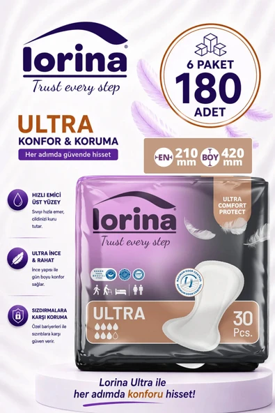 Lorina Ultra Mesane Pedi 7 damla 30’lu 6 Paket ürün görseli 1