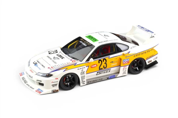 Gt Spirit GT560 1/18 Nissan S15 Silva LB Super Silhouette 2021 White ürün görseli 1