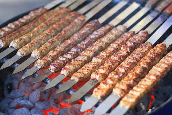 8 Adet 55 Cm Ömürlük Paslanmaz Adana Kebap Şişi Kıyma Adana Kebap Şiş ürün görseli 1