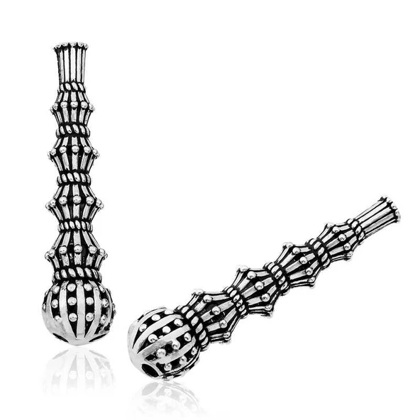 Gümüş Nokta Desenli Tesbih İmamesi ürün görseli 1