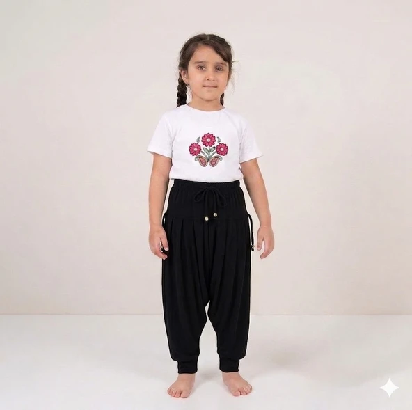 Bora Çocuk Hobi Şalvar Bebe Şalvarı Siyah ürün görseli 1