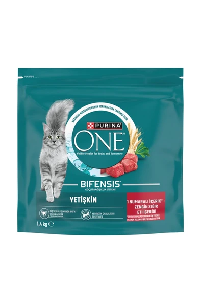 Purina One Sığır Etli Kedi Maması 1,4 Kg ürün görseli 1