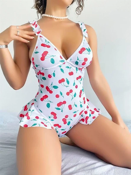 Vişne Desenli Body ürün görseli 1