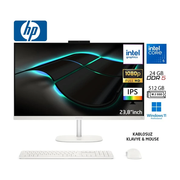 omnistudio 24-CU0009NT Intel Core 5 120U 24GB 512GB SSD W11 Pro 23.8" IPS All In One D61Z0EA Duddi ürün görseli 1