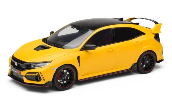 Otto Models OT1111 1/18 Honda Civic Type R FK8 Euro Spec 2020 Sunlight Yellow ürün görseli 1