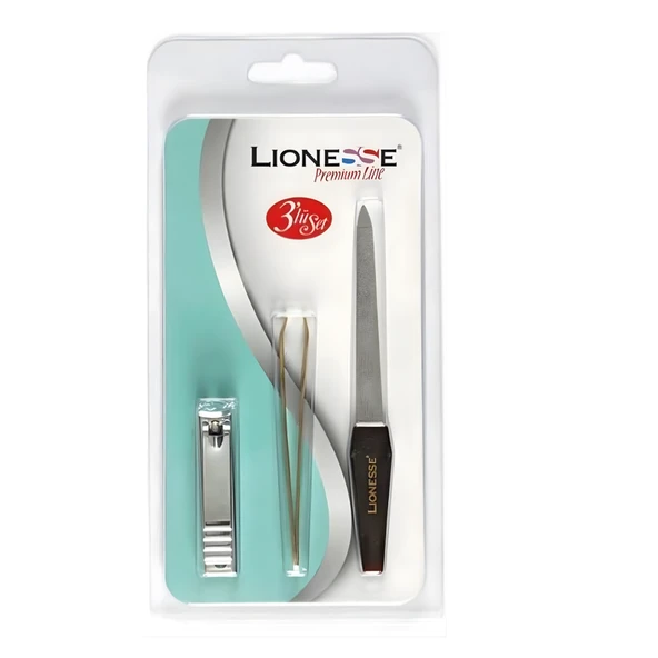 Tarko Lionesse 5110 Tırnak Makası Cımbız ve Törpü 3lü Set 1 Adet ürün görseli 1