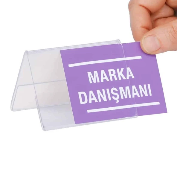 A Tipi Yatay  Pleksi Föylük 8x5cm 50li Paket ürün görseli 1