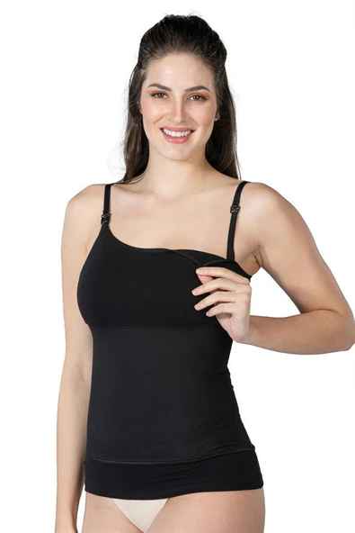Siyah MI Emay 1402 Modal Cotton Emzirme Atlet Korse ürün görseli 1