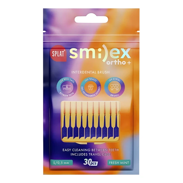Splat Smilex Ortho+ 30 Adet Nane Aromalı Soft Small Esnek Uçlu Arayüz Fırçası ürün görseli 1