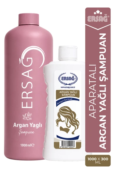 ERSAĞ Aparatlı Argan Yağı Şampuan 1000 ML ürün görseli 1
