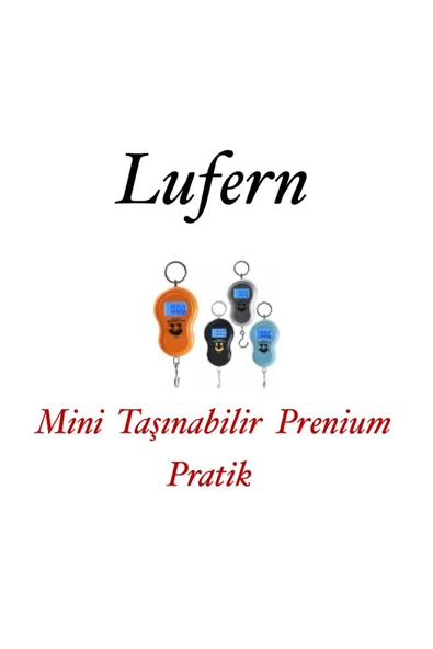 Premium Elektronik Çengelli Tartı El Kantarı Askı Mini Taşınabilir Terazi 50 kg Bagaj Ağırlık Ölçme ürün görseli 1