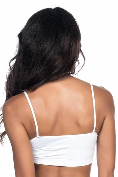 Beyaz MI Emay 4003 Soft İp Askı Büstiyer - Resim 3