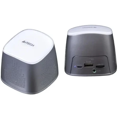 A4 Tech BTS-03 BT Şarj Edilebilir PowerBank Ses Bombası Beyaz Speaker ürün görseli 1