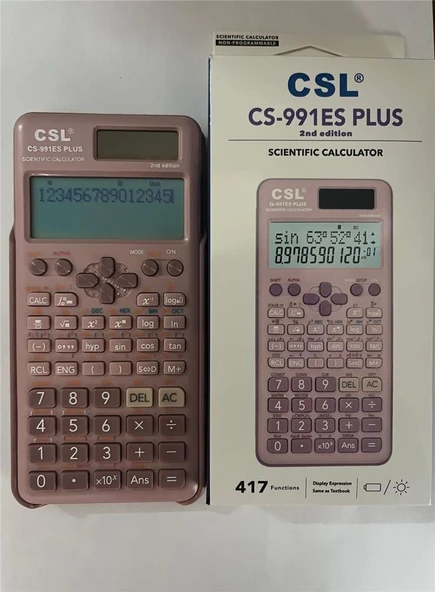CSL CS-991ES PLUS-PINK Pembe Fonksiyonel Hesap Makinesi ürün görseli 1