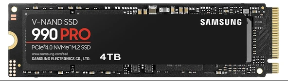SAMSUNG MZ-V9P4T0BW 4TB 990 PRO PCIe 4.0 7450-6900MB/s SSD NVMe M.2  SSD sabitdisk ürün görseli 1