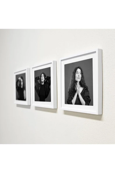 Sök Tak Kare Çerçeve Beyaz (3 ADET) Fotoğrafsız ürün görseli 1