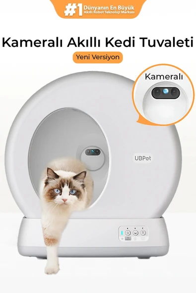 Ubtech Ucat C10 Pro Kameralı Akıllı Kedi Tuvaleti (Sıfır - Kutu Hasarlı) ürün görseli 1