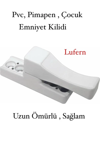Pvc Pimapen Pencere Cam Balkon Kapısı Çekmeli Plastik Güvenli Çocuk Bebek Emniyet Kilidi ürün görseli 1