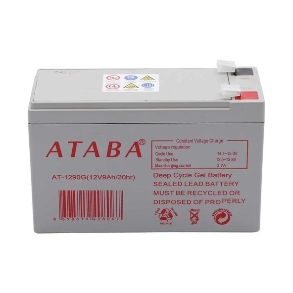Ataba At-1290 12v 9ah Jel Akü ürün görseli 1