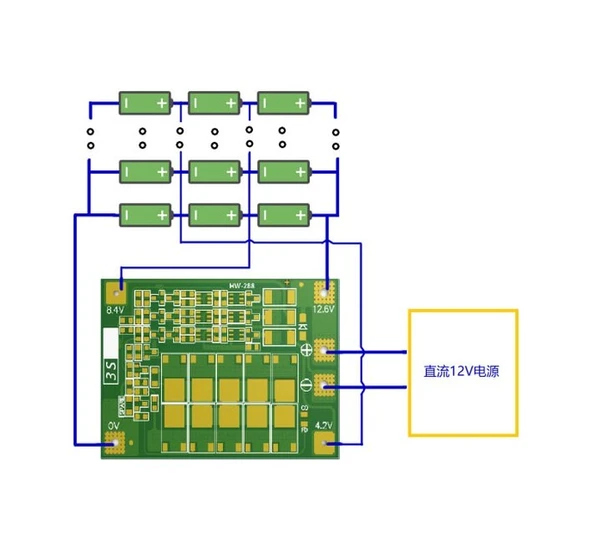 Gözeler 3S 60A Bms Devresi (Balanslı) - Resim 3