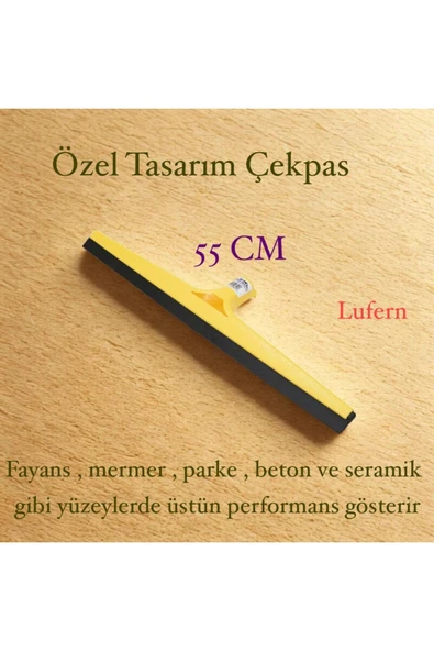 Özel Tasarım Yer Sileceği Çekpas 55 cm Ev Oto Yıkama Fabrika Depo Fayans Mermer Parke Seramik Beton ürün görseli 1