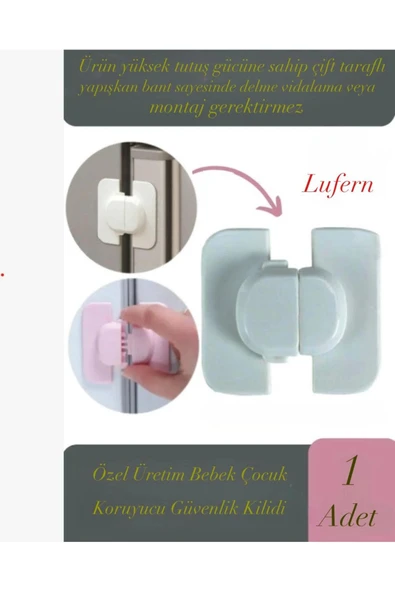 Özel Üretim Bebek Çocuk Koruyucu Güvenlik Kilidi Çekmece Dolap Pencere Buzdolabı Eşya Sabitleyici ürün görseli 1