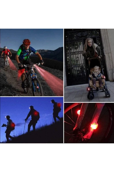 Premium 2 Adet Çok Yönlü 3 Modlu Pratik Motosiklet Scooter Bisiklet Işığı Led Işık Fener Seti ürün görseli 1