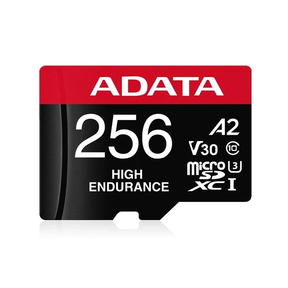 Adata 256 GB High Endurance microSDXC 4K U3 V30 A2 Hafıza Kartı ürün görseli 1