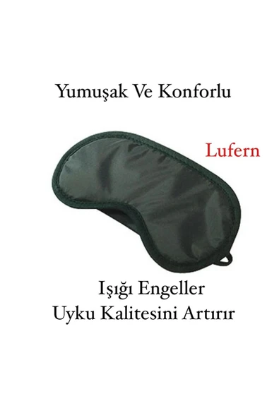 Işığı Geçirmez Yumuşak Rahat Uyku Bandı Uyku Gözlüğü Araba Ev Ofis Spa Meditasyon Göz Bandı ürün görseli 1