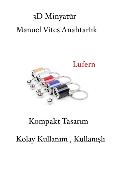 Renkli Hareketli Araba Otomobil Manuel Vites Anahtarlık Altı Hız Dişli Shifter Topuzu Metal ürün görseli 1