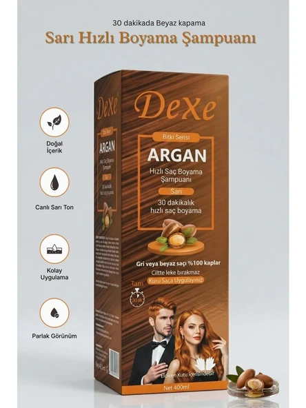 Dexe Sarı Saç Boyama Şampuanı 420 ml 20 Dakikada Hızlı ve Pratik Boya ürün görseli 1