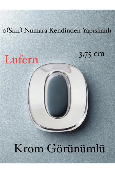 No 0 Kapı Numarası Kendinden Yapışkanlı Masa Dolap Plastik Ev Posta Kutusu Dış Mekan Daire 3,75 cm ürün görseli 1
