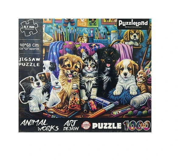 1000 Parça Sevimli Dostlar Puzzle 2029 ürün görseli 1