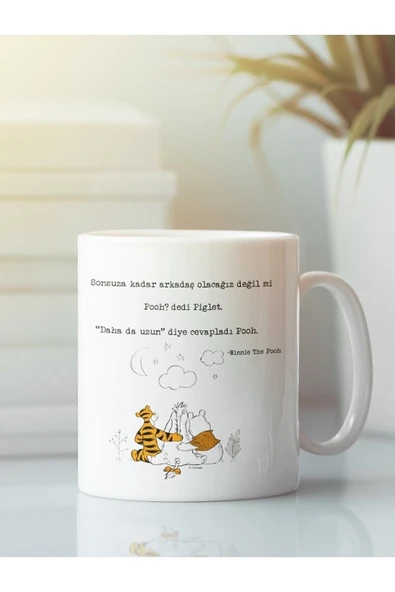 HRS Worm Butik Y2k Winnie Arkadaşlık Dostluk Kardeşlik Baskılı Kupa Bardak ürün görseli 1