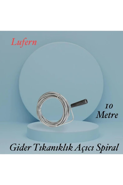 Premium 10 Metre Tıkanıklık Kanal Açma Klozet Gider Açıcı Boru Temizleme Spiral Tel Susta Manuel Uç ürün görseli 1