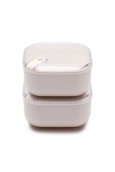 CooknKeep Pull Box Kare Saklama Kabı 2L 2'li Set ürün görseli 1