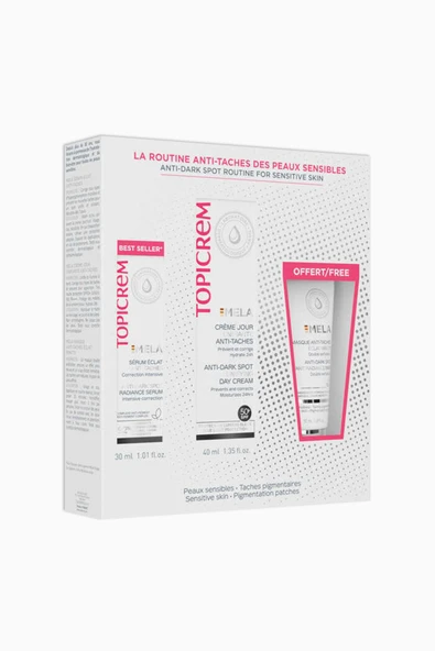 Topicrem Mela Serum 30 ml + Mela Day Cream 50 Spf 40 ml kofre ürün görseli 1