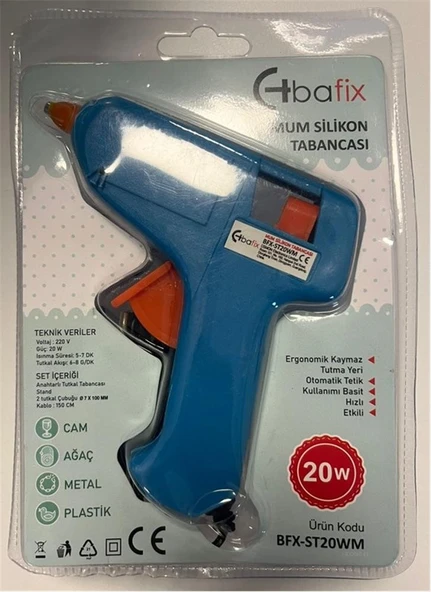 Bafix Mum Silikon Tabancası Mavi 20W ürün görseli 1