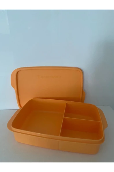 Tupperware Bölmeli beslenme kutusu 1 lt portakal ürün görseli 1