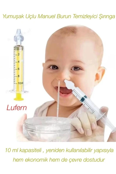 Yumuşak Uçlu Premium Manuel Burun Temizleyici Şırınga Açıcı Yeniden Kullanılabilir 10ml Kapasiteli ürün görseli 1