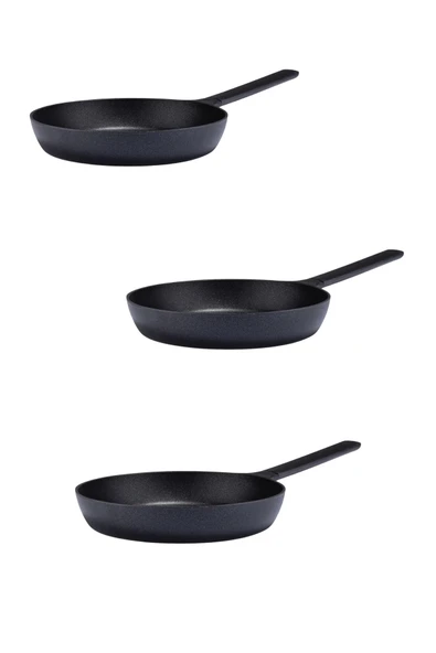 CooknKeep Siyah İnci Tava 28 cm 3'lü Set ürün görseli 1