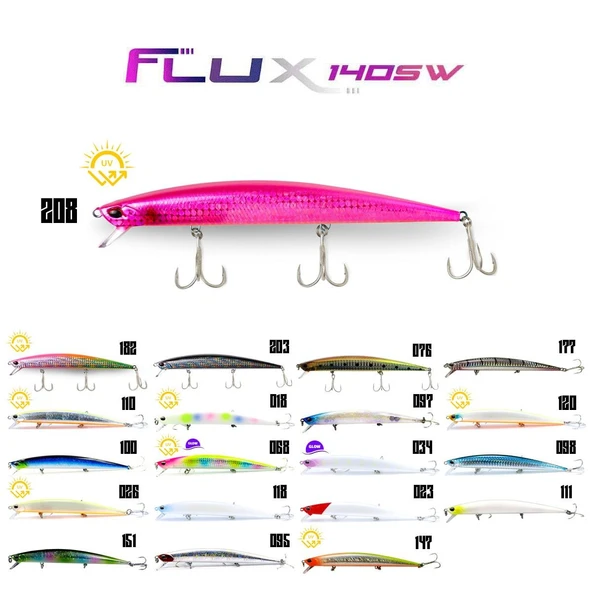Fujin Flux 140mm 18gr Floating Maket Balık  203 Black Back GB ürün görseli 1