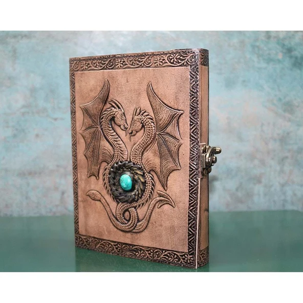Taşlı Deri Defter - Resim 2