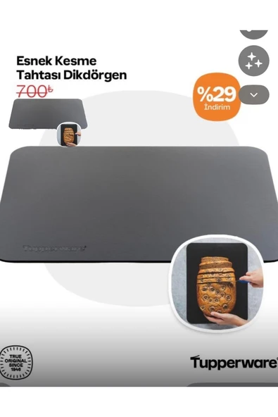 Tupperware Esnek Kesme Tahtası ürün görseli 1