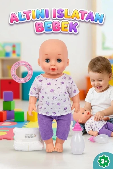Altını Islatan Bebek Türkçe Konuşan Eğitici Kolları Kafası ve Bacakları Et Oyuncak Bebek ürün görseli 1
