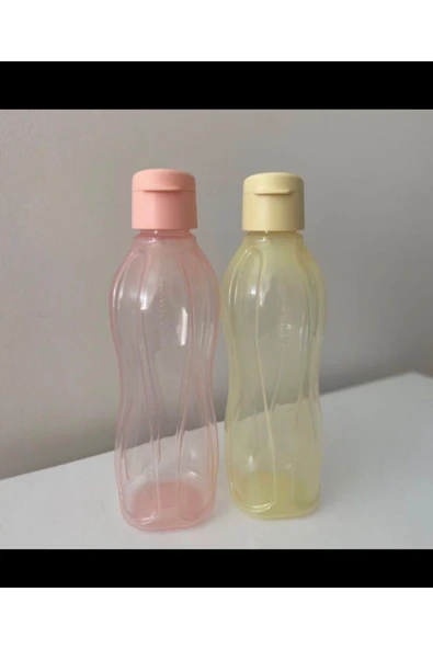 Tupperware Eco Şişe 500 ml pudra ve mısır sarısı Görseldeki renkler ürün görseli 1