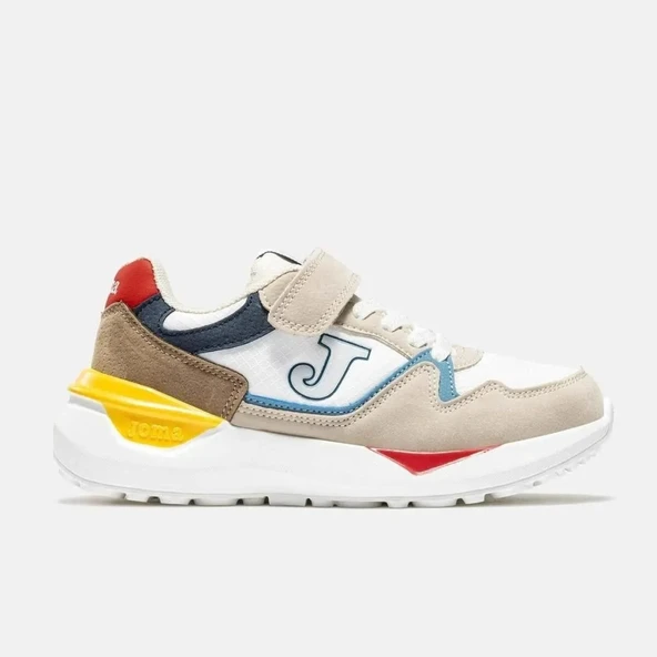Joma J3080S2633V C.3080 JR Çocuk Günlük Spor Ayakkabısı - Beyaz/Bej ürün görseli 1