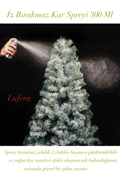 İz Bırakmaz Kar Spreyi 300 ml Uçucu Parti Etkinlik Eğlence Yılbaşı Noel Püskürtme Yoğun Kar Tanesi ürün görseli 1